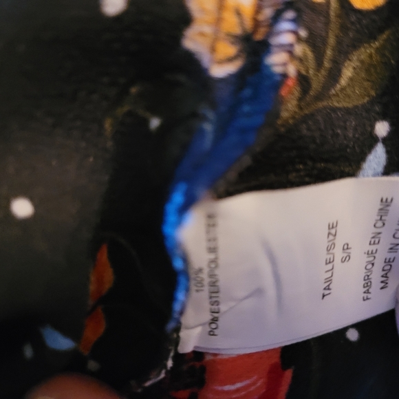 Another Story black floral polka dot dress size small - Picture 5 of 7